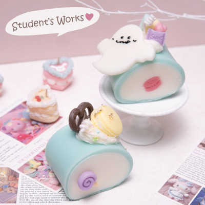 ロールケーキキャンドル_シークレットブックケース