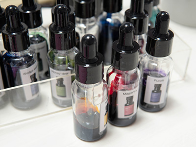 キャンドルワークスの染料を入れ替え