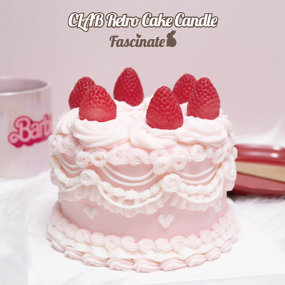 レトロケーキキャンドル（Retro Cake Candle）1段ケーキ作品