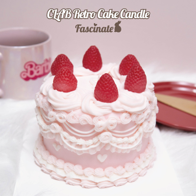 レトロケーキキャンドル（Retro Cake Candle）1段ケーキ作品