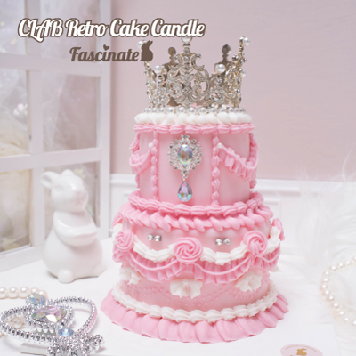 レトロケーキキャンドル（Retro Cake Candle）2段ケーキ作品