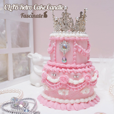 レトロケーキキャンドル（Retro Cake Candle）2段ケーキ作品